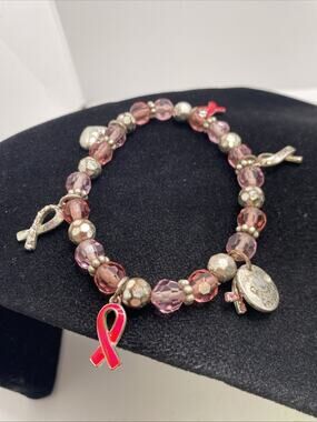 Womens Breast Cancer Awareness Bracelet